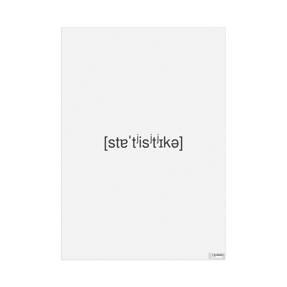 Leskoff статистика IPA Transcription Poster, image 1 of 1