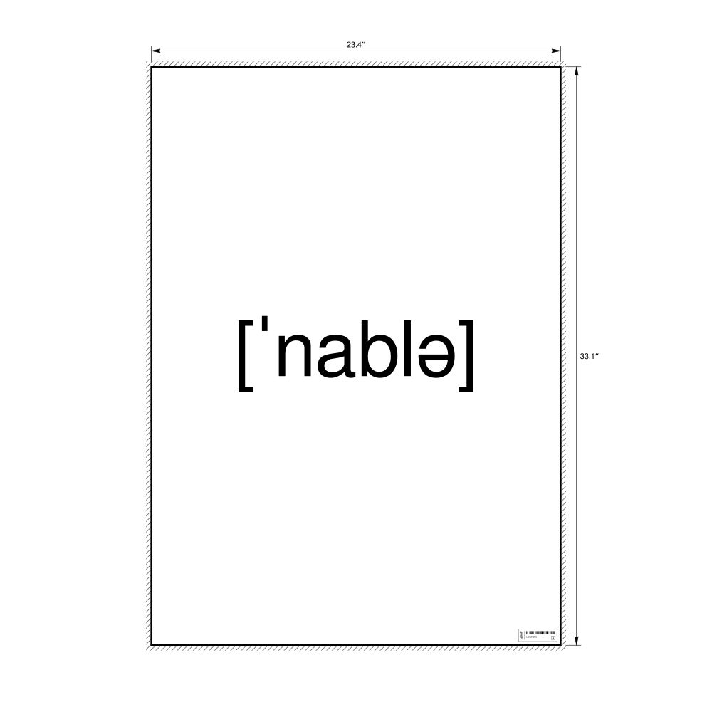 Leskoff набла IPA Transcription Poster, image 1 of 1