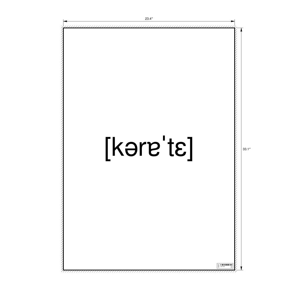 Leskoff карате IPA Transcription Poster, image 1 of 1