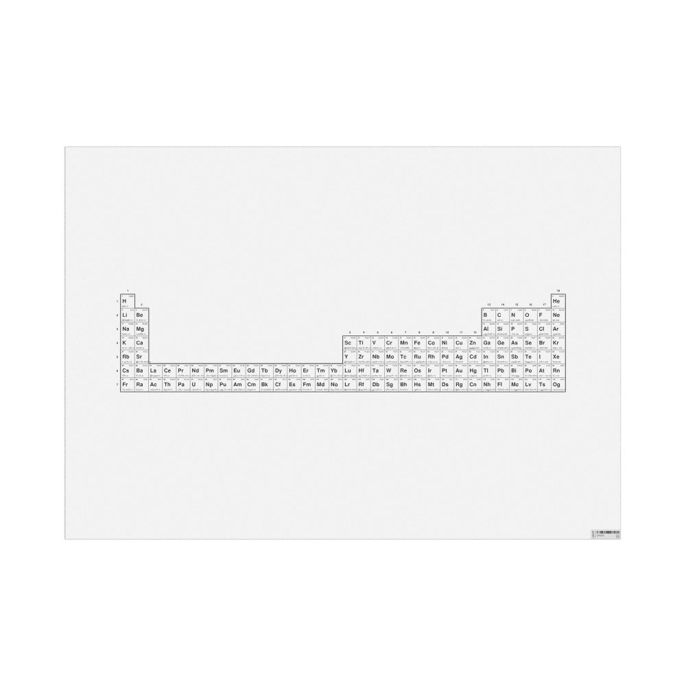 Leskoff Periodic Table Chart, 32-Column Layout, Tamil-Labeled, 33.1 x 23.4 in (84.1 x 59.4 cm, Poster / Wall Chart), image 1 of 1