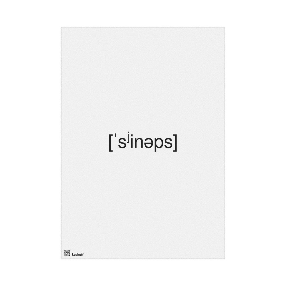 Leskoff синапс IPA Transcription Poster, image 1 of 1