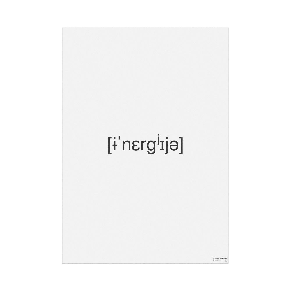 Leskoff энергия IPA Transcription Poster, image 1 of 1
