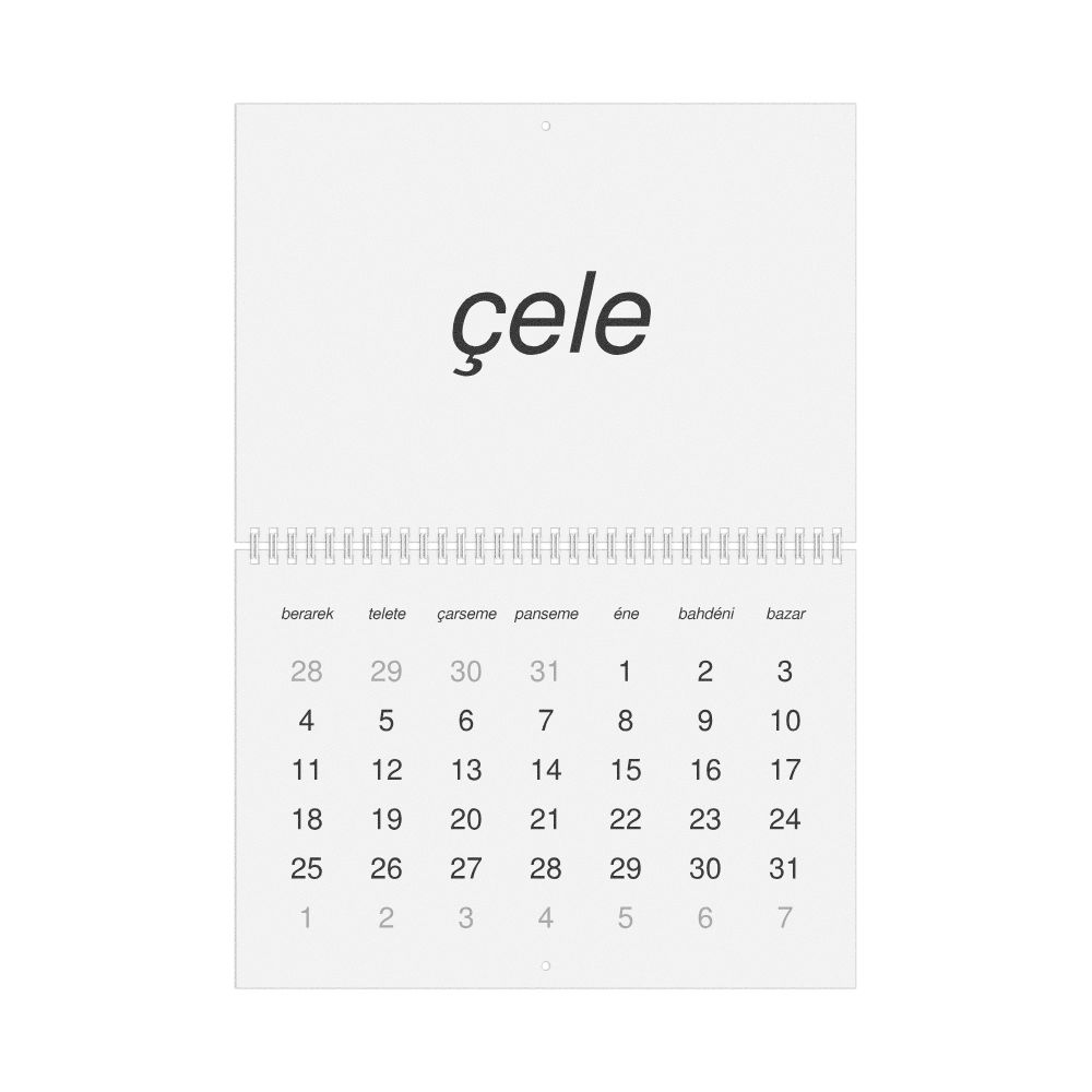 Leskoff 2027 Wall Calendar, Zaza-Labeled, Monday-Start Layout, Wire-Bound, 11.7 x 8.3 in (29.7 x 21.0 cm), image 1 of 1