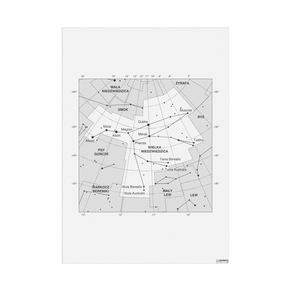 Leskoff Ursa Major Constellation Poster, Polish-Labeled, image 1 of 1