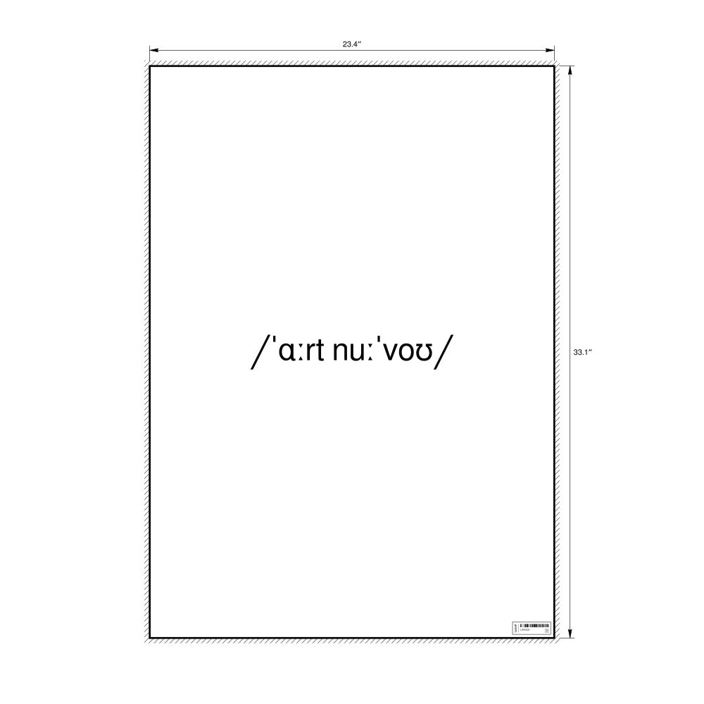 Leskoff art nouveau IPA Transcription Poster, image 1 of 1