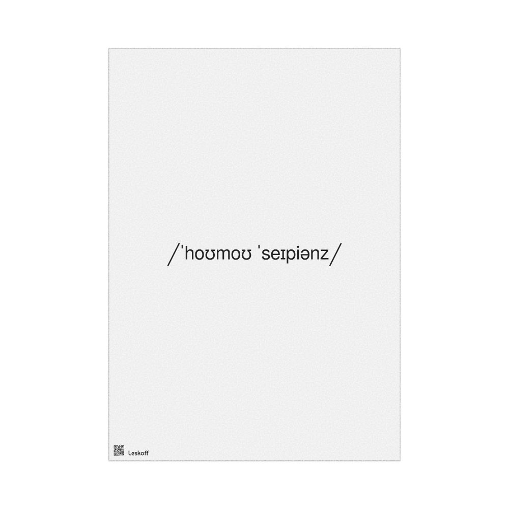 Leskoff Homo sapiens IPA Transcription Poster, image 1 of 1