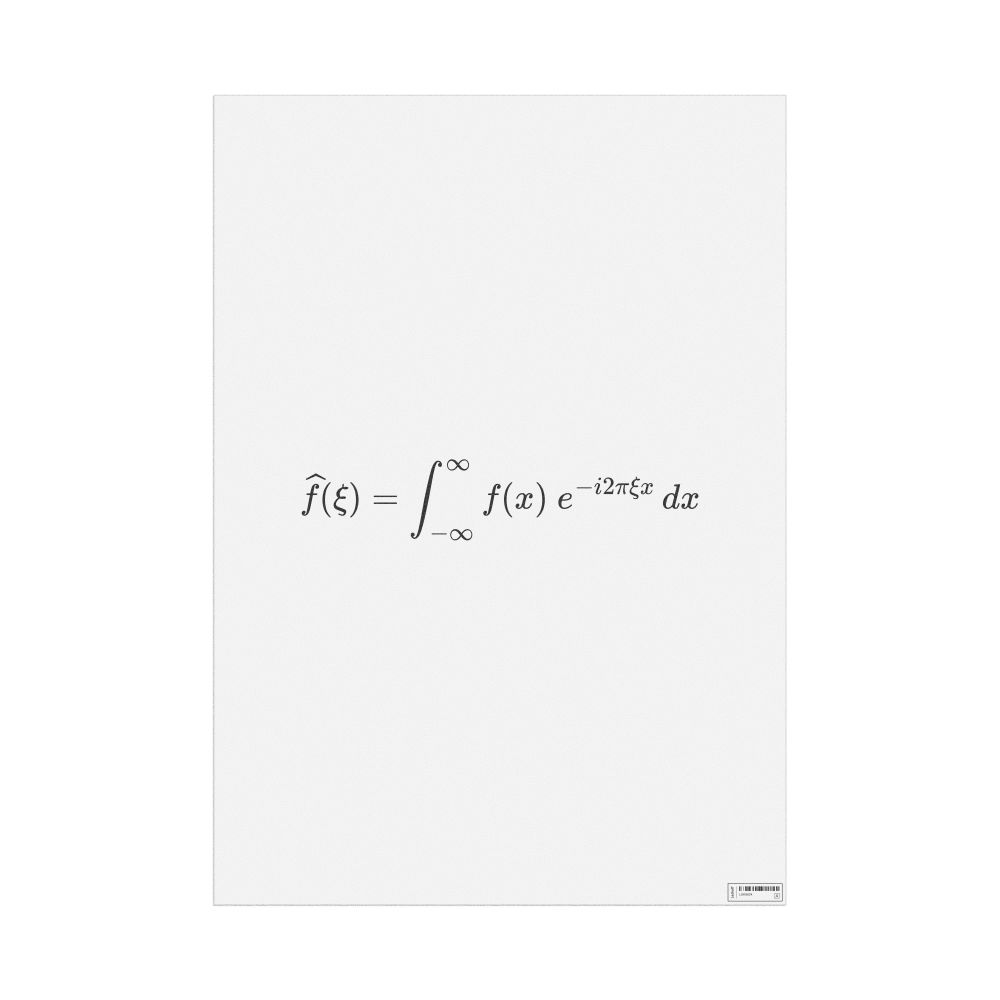 Leskoff Fourier Transform Poster, image 1 of 1