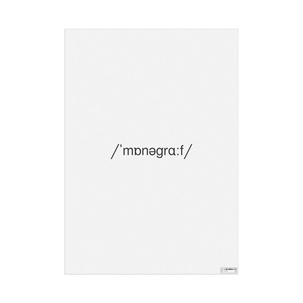 Leskoff monograph IPA Transcription Poster, image 1 of 1