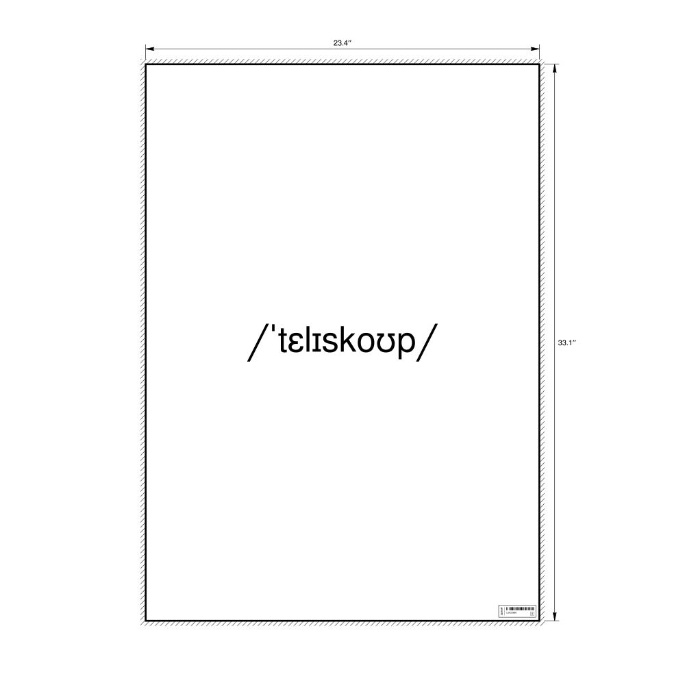 Leskoff telescope IPA Transcription Poster, image 1 of 1