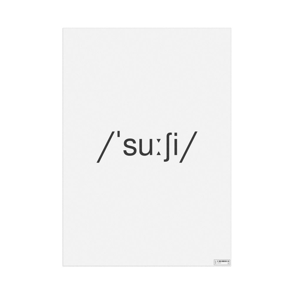 Leskoff sushi IPA Transcription Poster, image 1 of 1