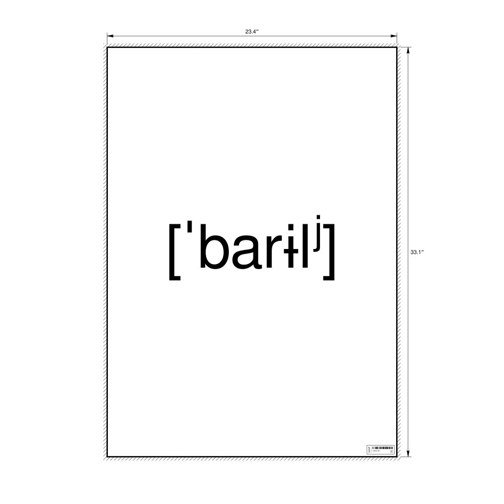 Leskoff баррель IPA Transcription Poster, image 1 of 1