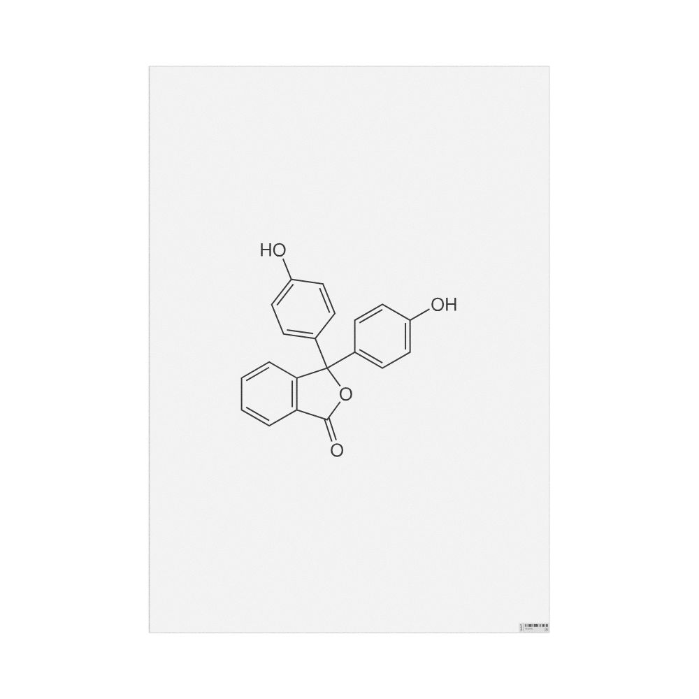 Leskoff Phenolphthalein Molecule Poster, 2D Structure, image 1 of 1