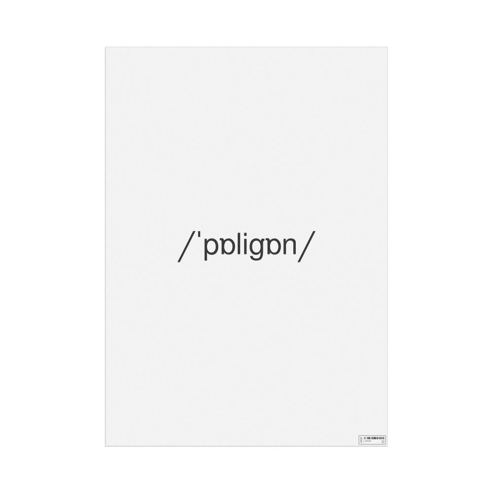 Leskoff polygon IPA Transcription Poster, image 1 of 1