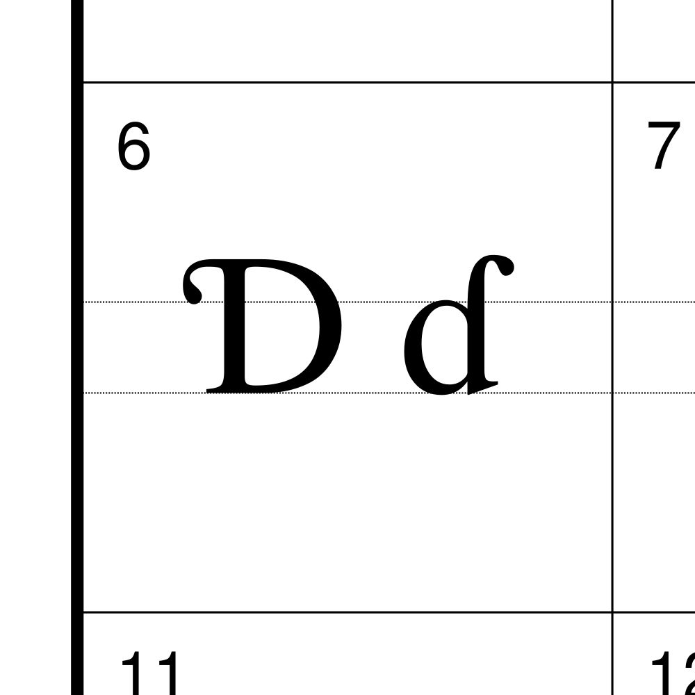 Leskoff Hausa Alphabet Chart, 23.4 x 33.1 in (59.4 x 84.1 cm, Poster / Wall Chart), Belarusian-Labeled, image 2 of 2