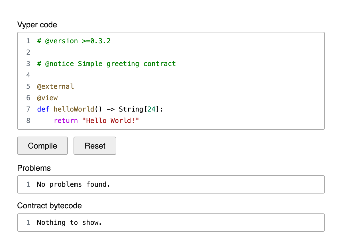 Vyper Compiler