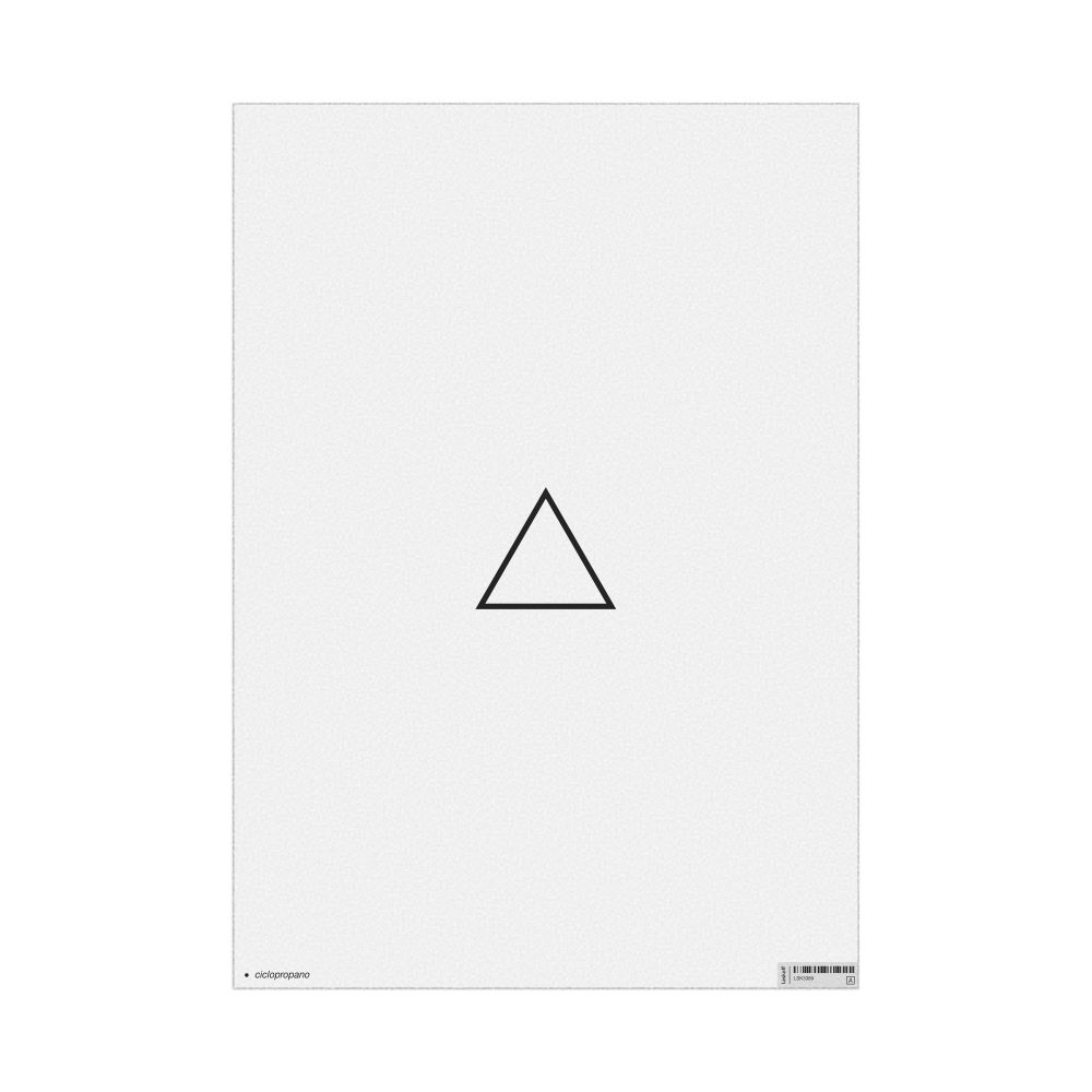 Leskoff Cyclopropane Molecule Poster, 2D Structure, Spanish-Labeled, image 1 of 1