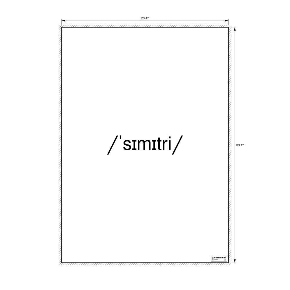 Leskoff symmetry IPA Transcription Poster, image 1 of 1