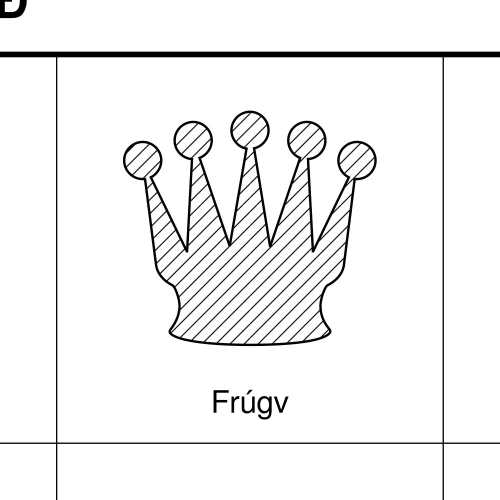 Leskoff Chess Pieces Poster, Faroese-Labeled, image 2 of 2