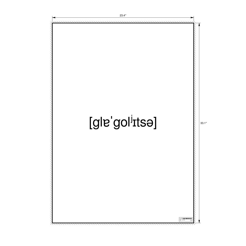 Leskoff глаголица IPA Transcription Poster, image 1 of 1