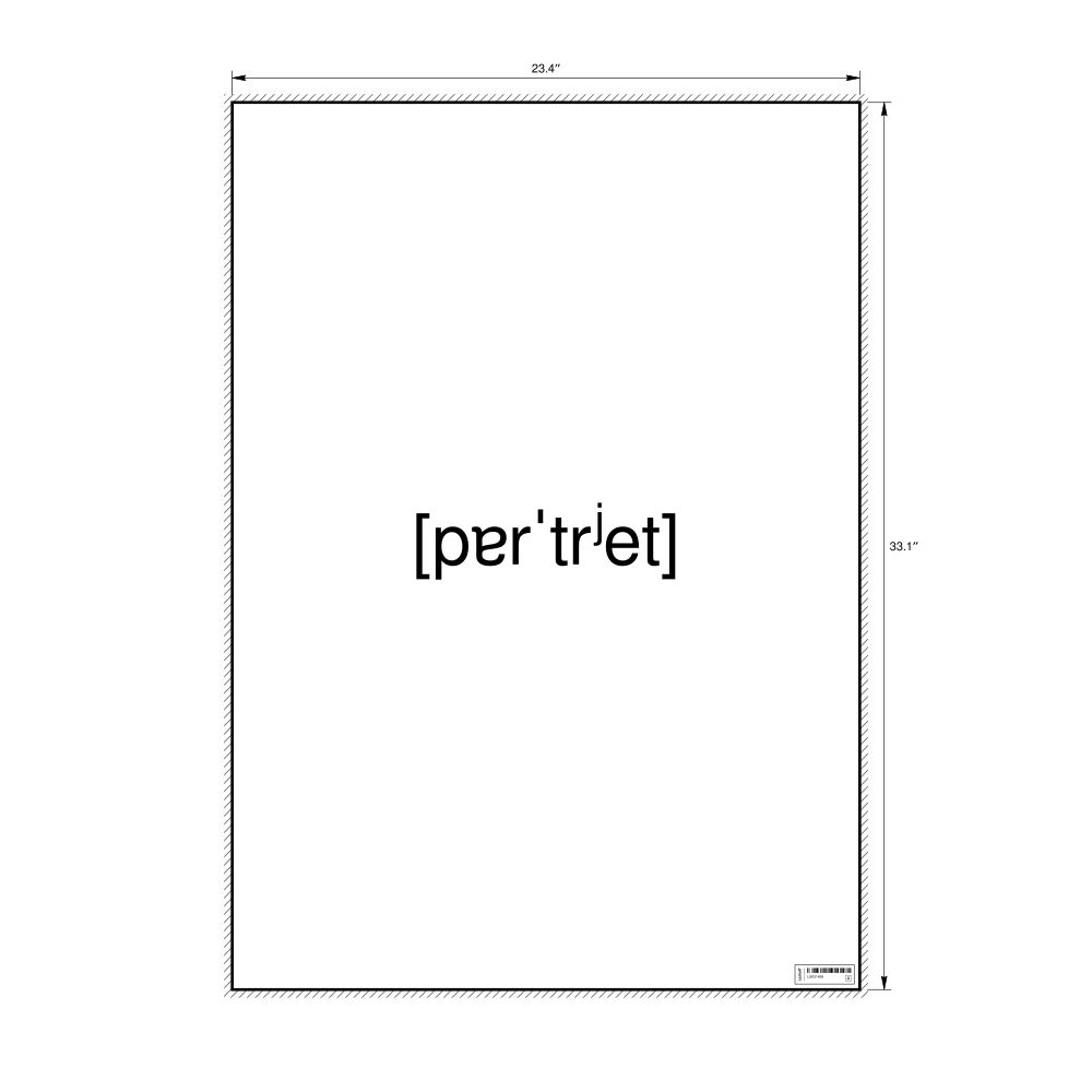 Leskoff портрет IPA Transcription Poster, image 1 of 1