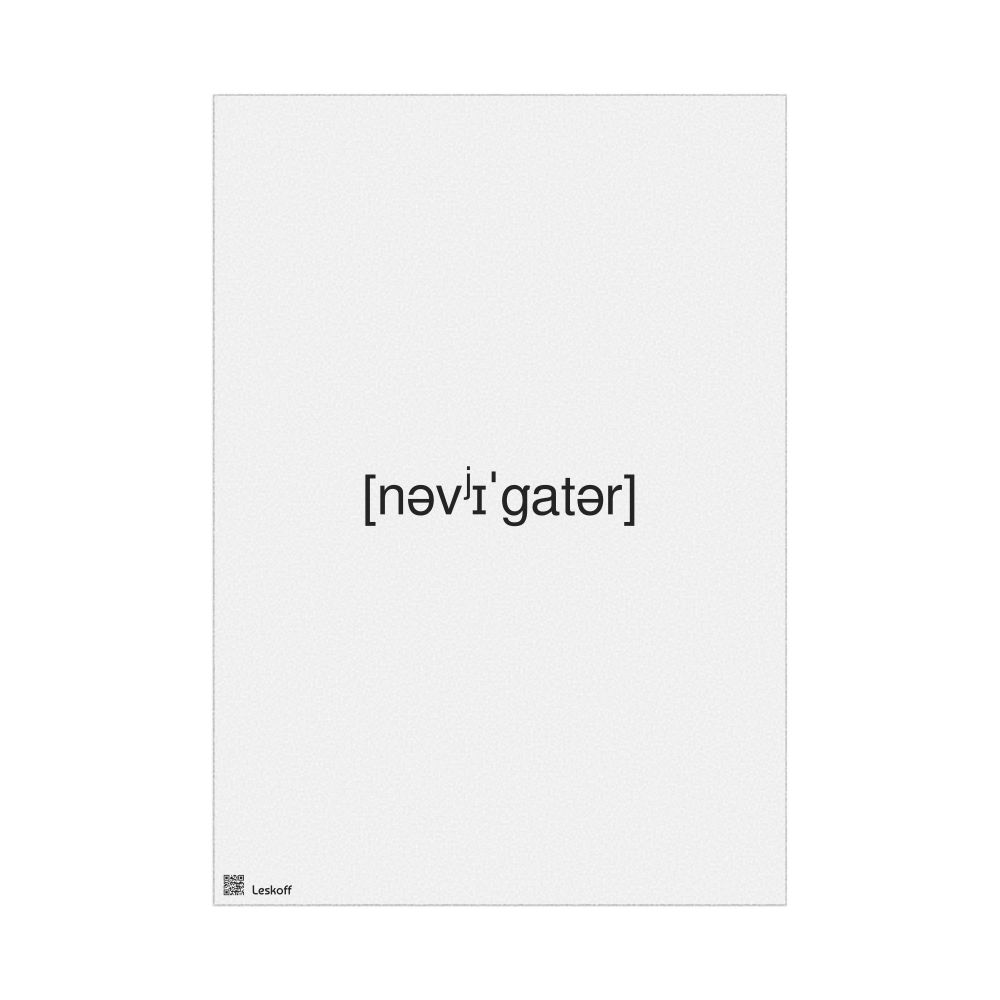 Leskoff навигатор IPA Transcription Poster, image 1 of 1