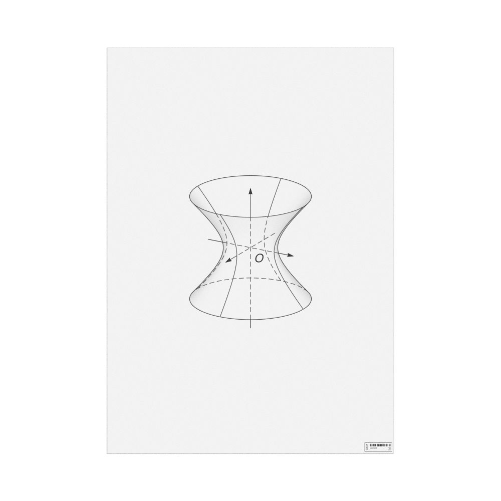 Leskoff Hyperboloid of One Sheet Poster, Shaded View, image 1 of 1