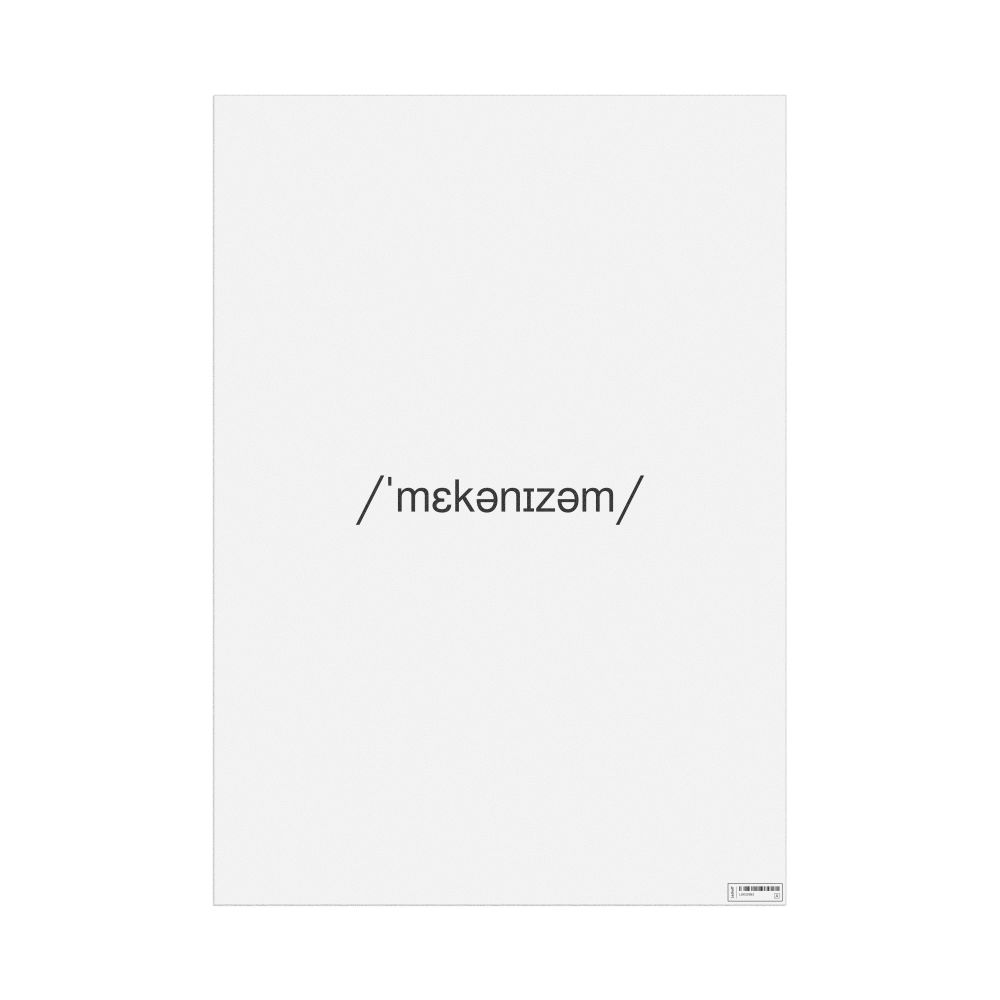 Leskoff mechanism IPA Transcription Poster, image 1 of 1