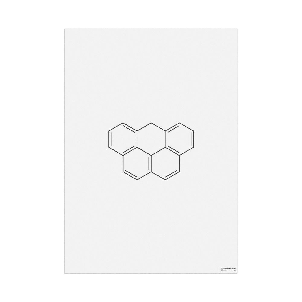 Leskoff Olympicene Molecule Poster, 2D Structure, image 1 of 1