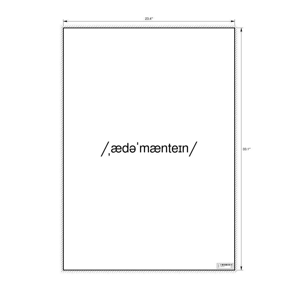 Leskoff adamantane IPA Transcription Poster, image 1 of 1