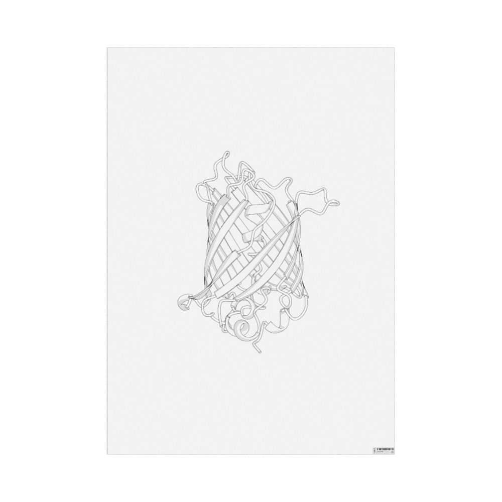 Leskoff Green Fluorescent Protein Poster, Duotone, image 1 of 1