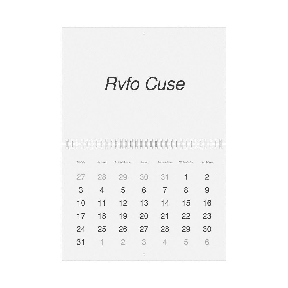 Leskoff 2027 Wall Calendar, Muscogee-Labeled, Sunday-Start Layout, Wire-Bound, 11.7 x 8.3 in (29.7 x 21.0 cm), image 1 of 1