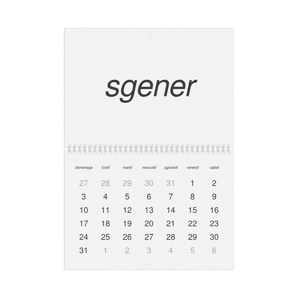 Leskoff 2027 Wall Calendar, Lombard-Labeled, Sunday-Start Layout, Wire-Bound, 11.7 x 8.3 in (29.7 x 21.0 cm), image 1 of 1