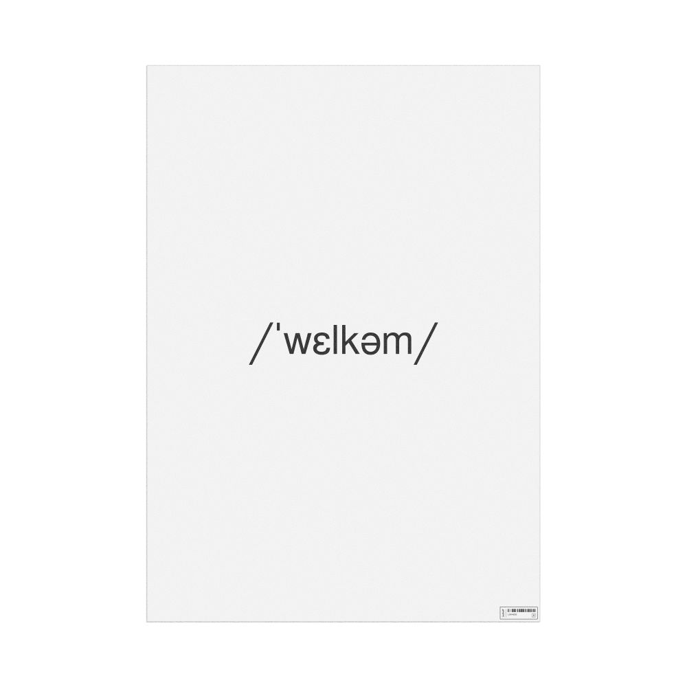 Leskoff welcome IPA Transcription Poster, image 1 of 1