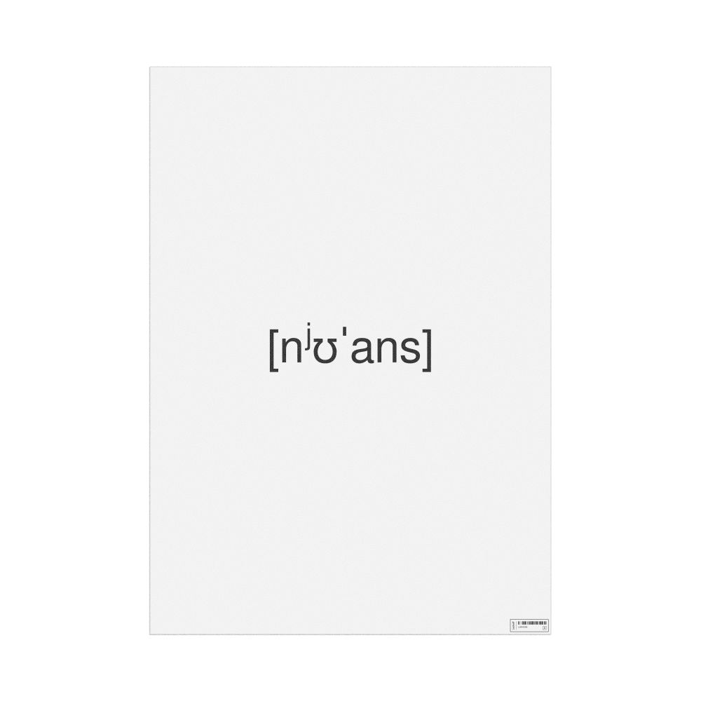 Leskoff нюанс IPA Transcription Poster, image 1 of 1