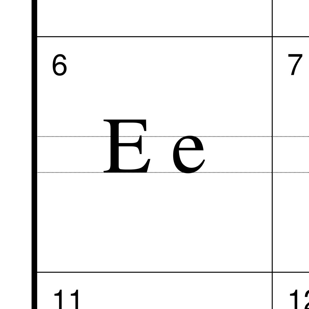 Leskoff Ojibwe Alphabet Chart, 8.3 x 11.7 in (21.0 x 29.7 cm, Desk Chart, Laminated), image 2 of 2