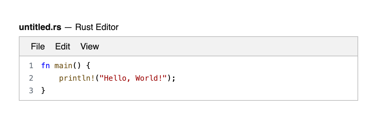 Rust Editor