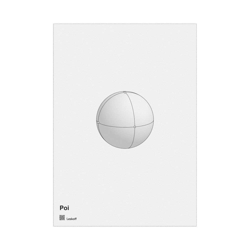 Leskoff Sphere Poster, Feature View, Māori-Labeled, image 1 of 1