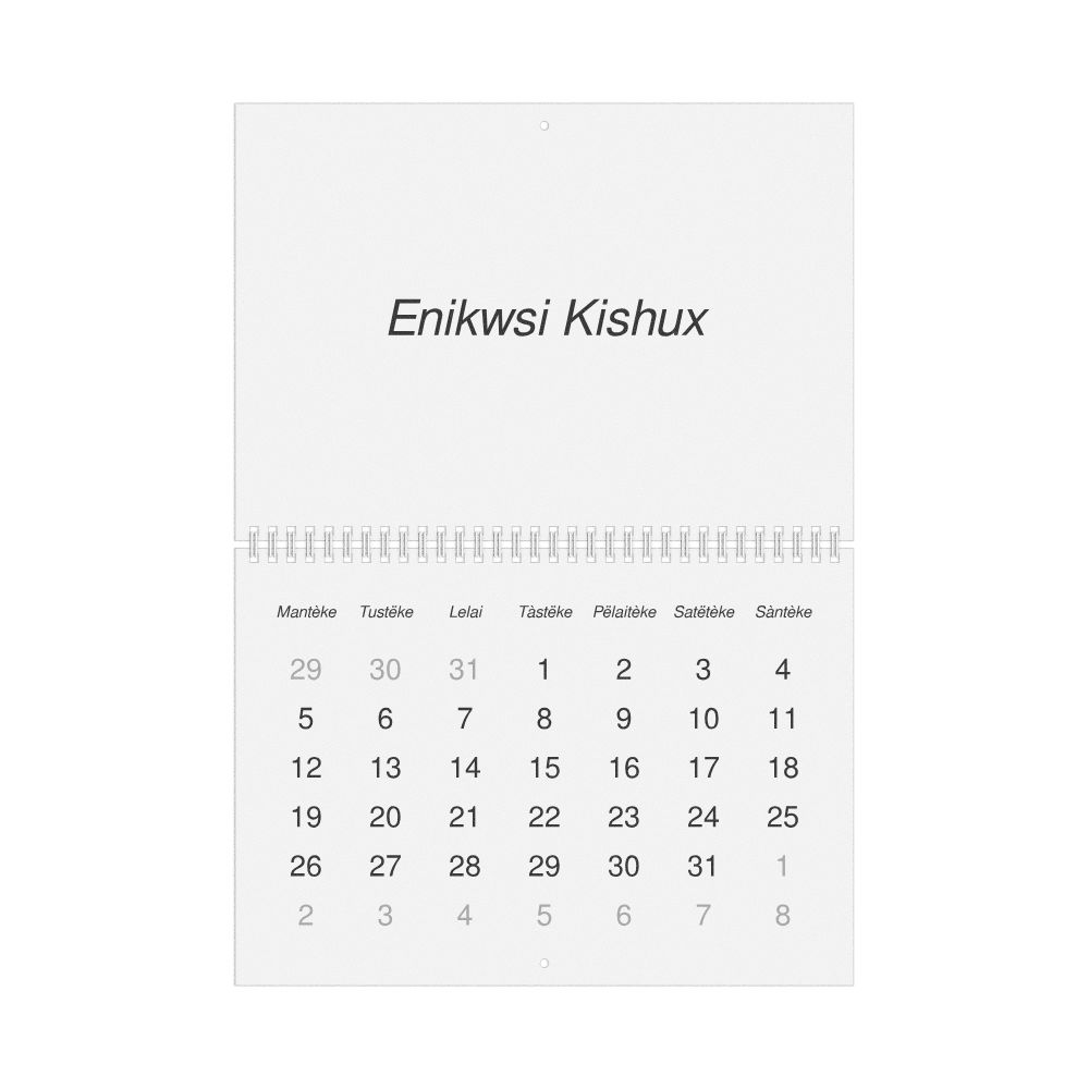 Leskoff 2026 Wall Calendar, Unami-Labeled, Monday-Start Layout, Wire-Bound, 11.7 x 8.3 in (29.7 x 21.0 cm), image 1 of 1