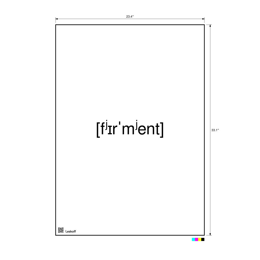 Leskoff фермент IPA Transcription Poster, image 1 of 1