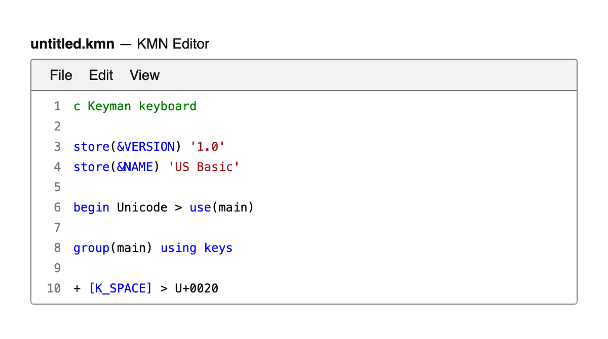 KMN Editor