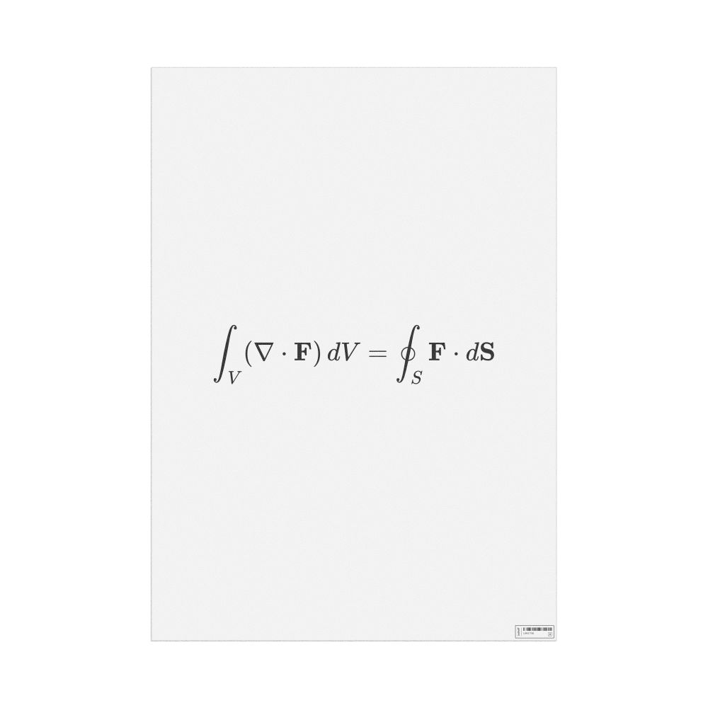 Leskoff Divergence Theorem Poster, image 1 of 1