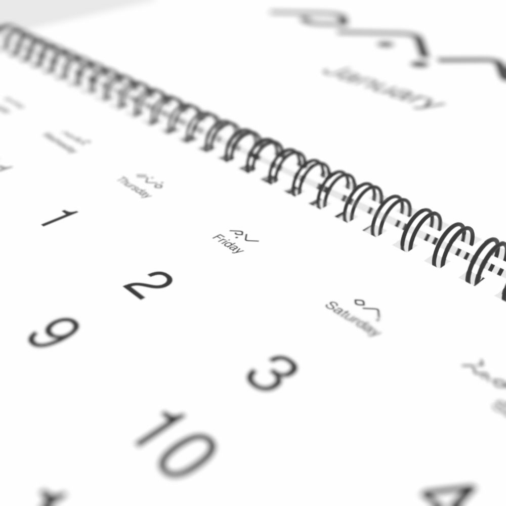 Leskoff 2026 Wall Calendar, Buginese/English-Labeled, Monday-Start Layout, Wire-Bound, 11.7 x 8.3 in (29.7 x 21.0 cm), image 1 of 2