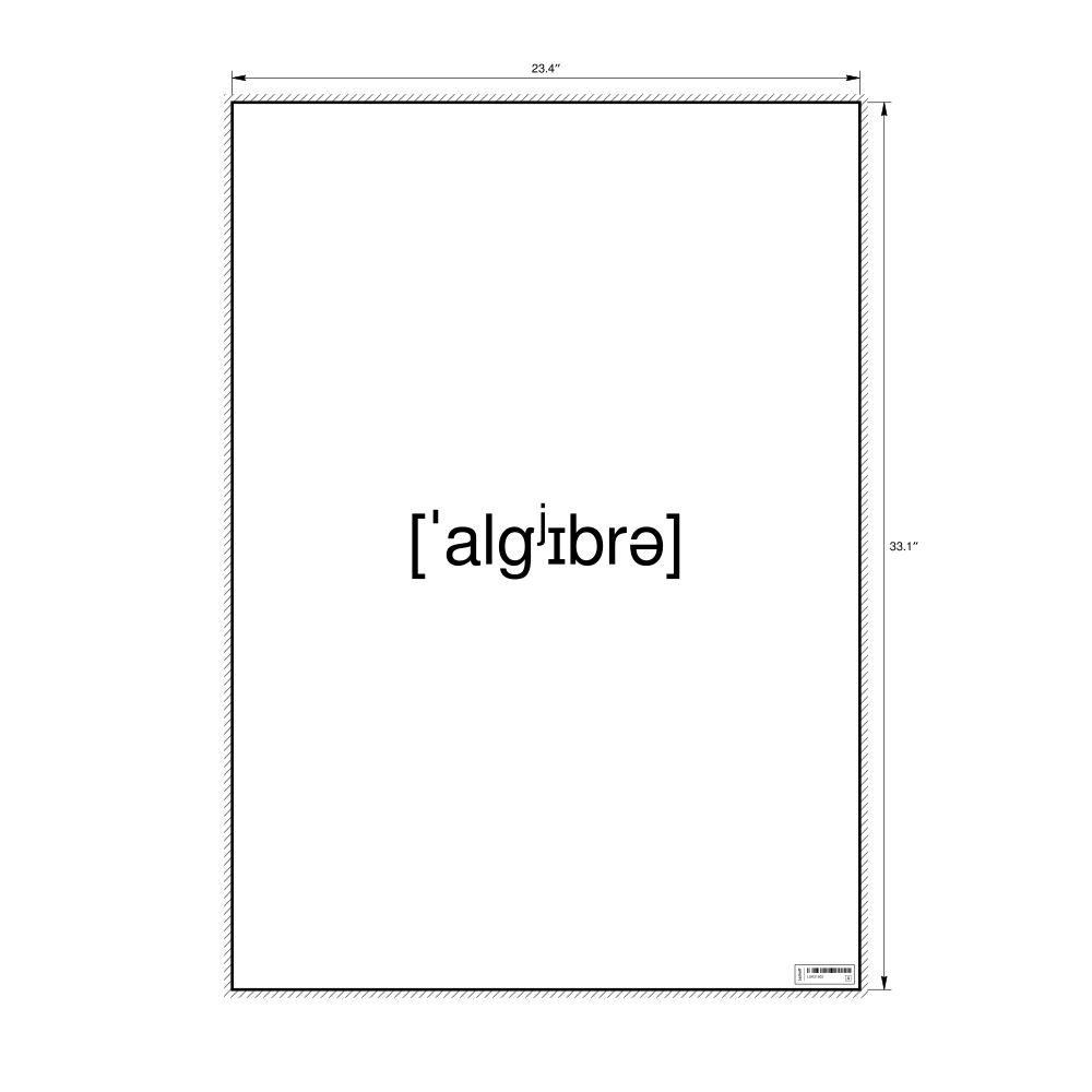 Leskoff алгебра IPA Transcription Poster, image 1 of 1