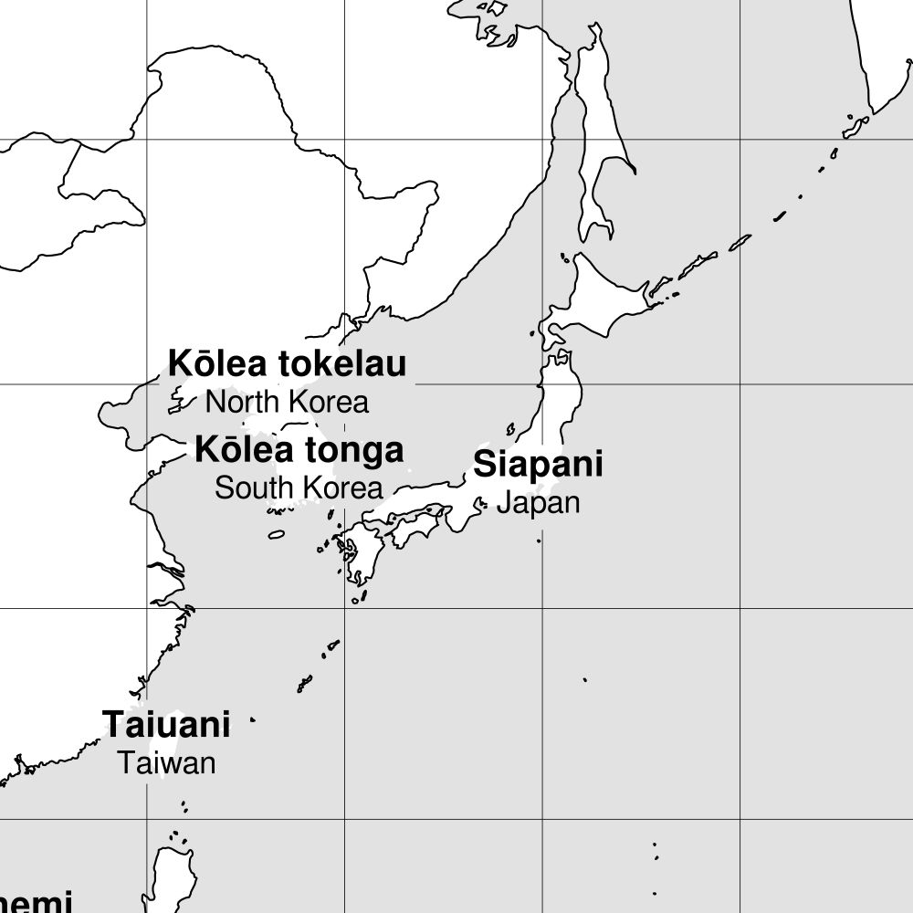 Leskoff World Wall Map (World Map Poster), Tongan/English-Labeled, image 2 of 2