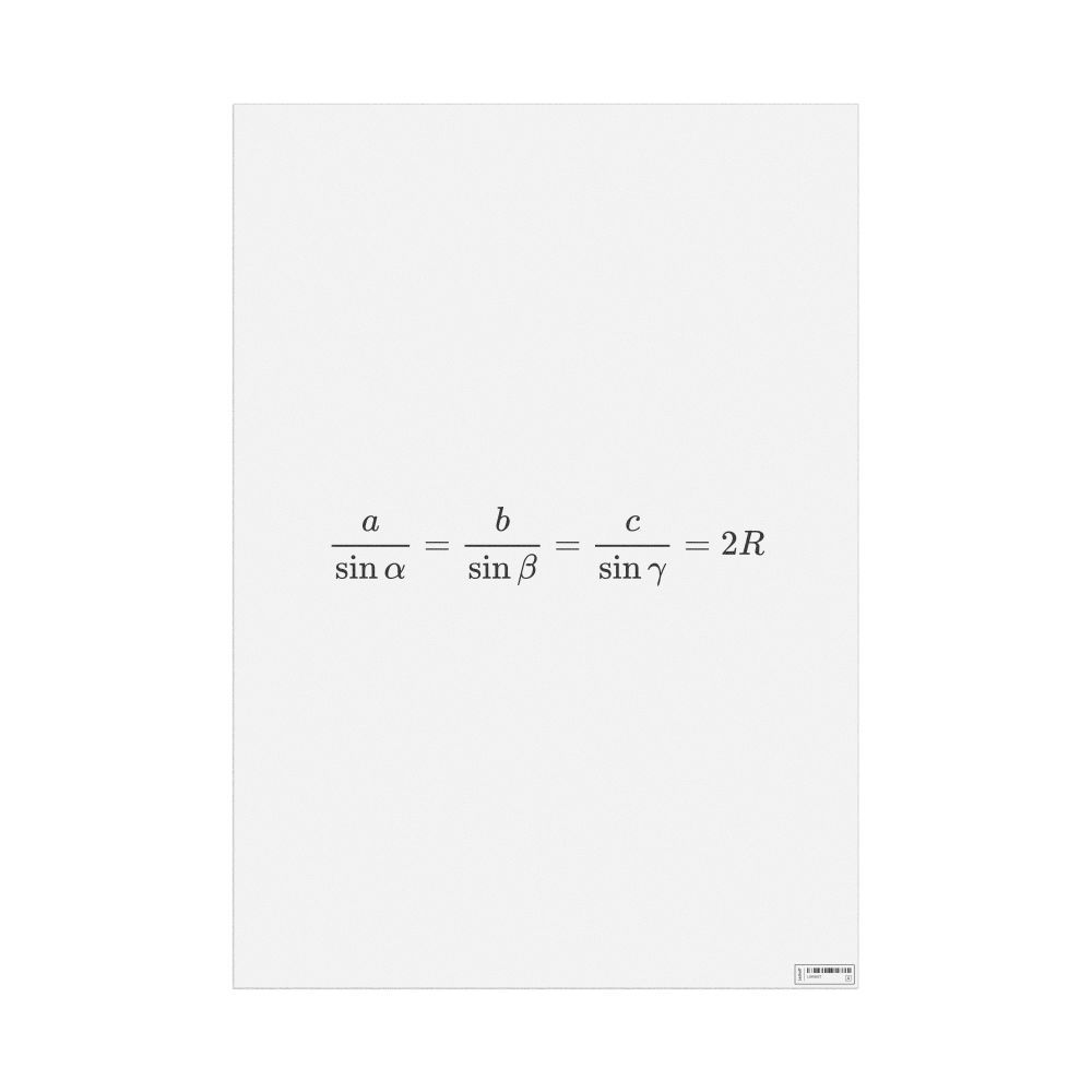 Leskoff Law of Sines Poster, image 1 of 1