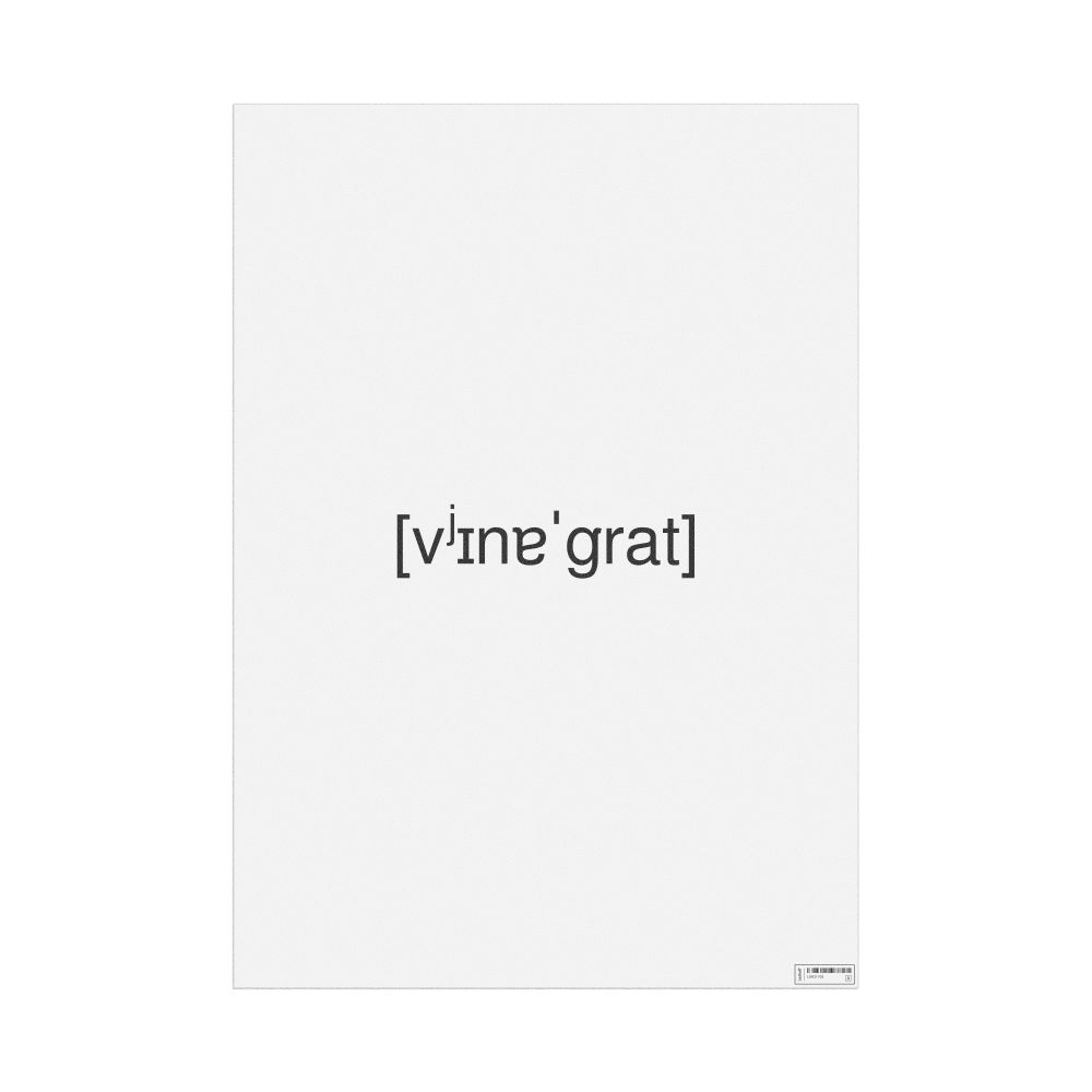 Leskoff виноград IPA Transcription Poster, image 1 of 1