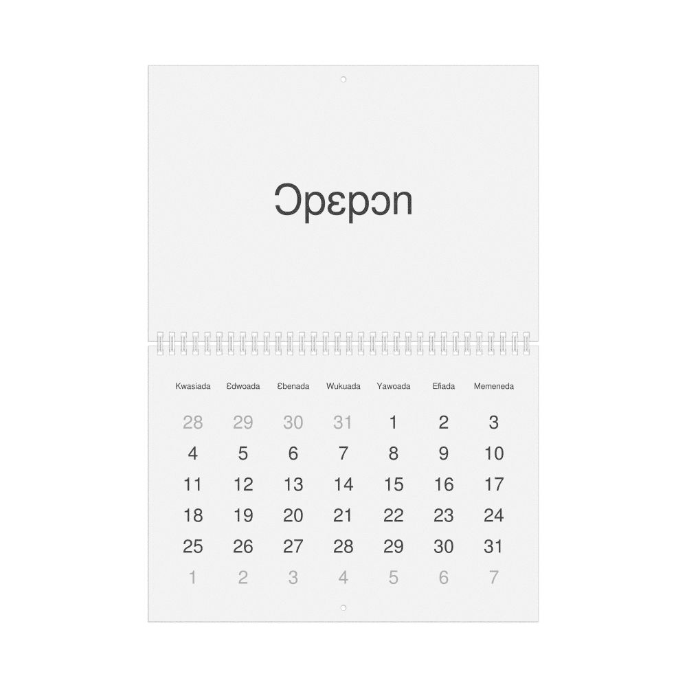 Leskoff 2026 Wall Calendar, Twi-Labeled, Sunday-Start Layout, Wire-Bound, 11.7 x 8.3 in (29.7 x 21.0 cm), image 1 of 1