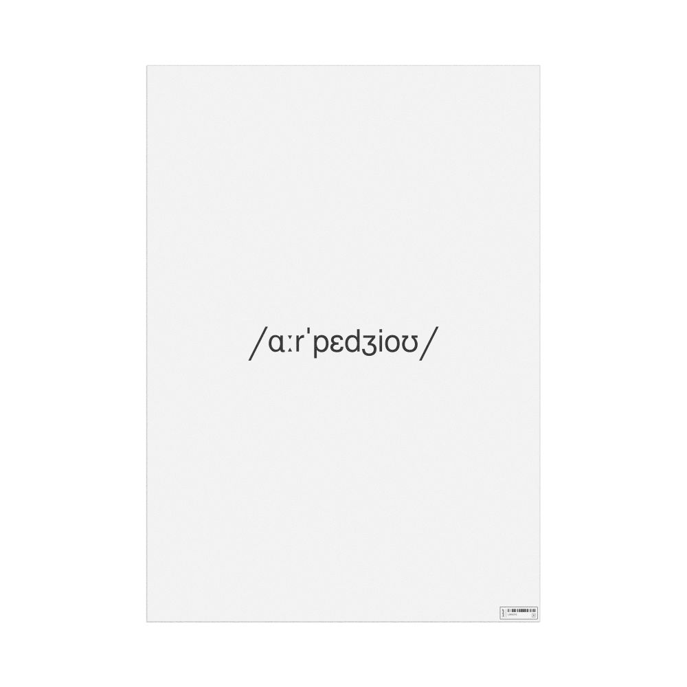 Leskoff arpeggio IPA Transcription Poster, image 1 of 1