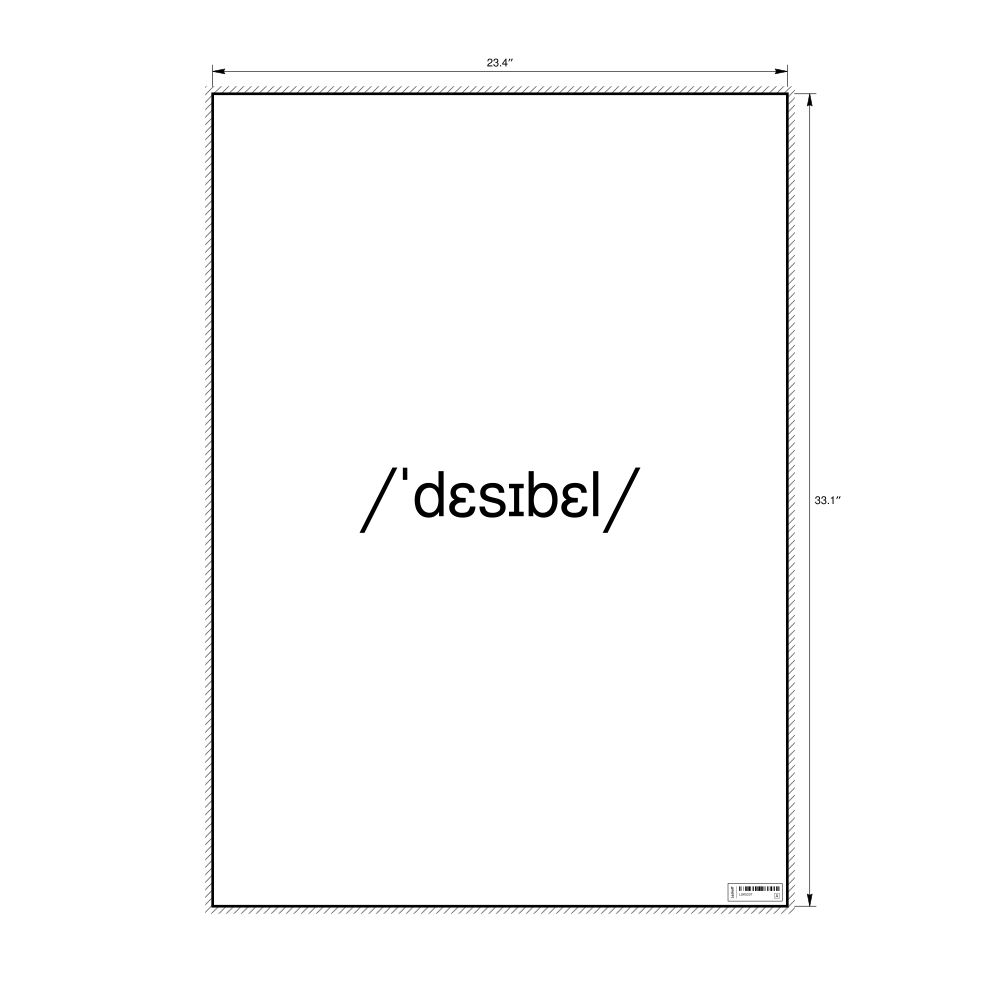 Leskoff decibel IPA Transcription Poster, image 1 of 1