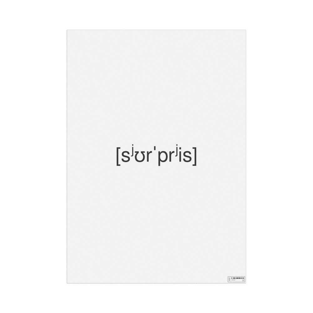 Leskoff сюрприз IPA Transcription Poster, image 1 of 1
